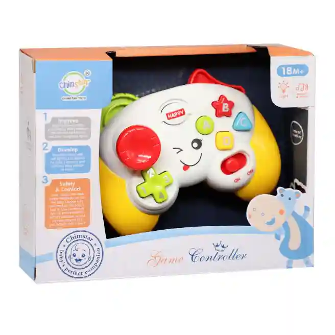 Gamepad cu lumină și sunet, galben, cod 1200D
