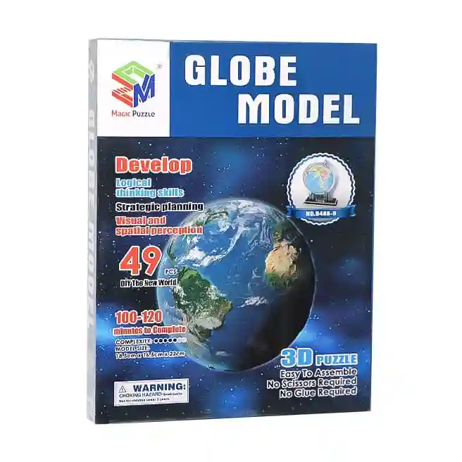 3D Puzzle cu model de glob, cod 1123D