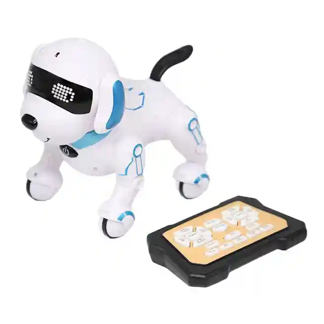 Câine-robot interactiv cu radiocomandă, albastră, cod 860245