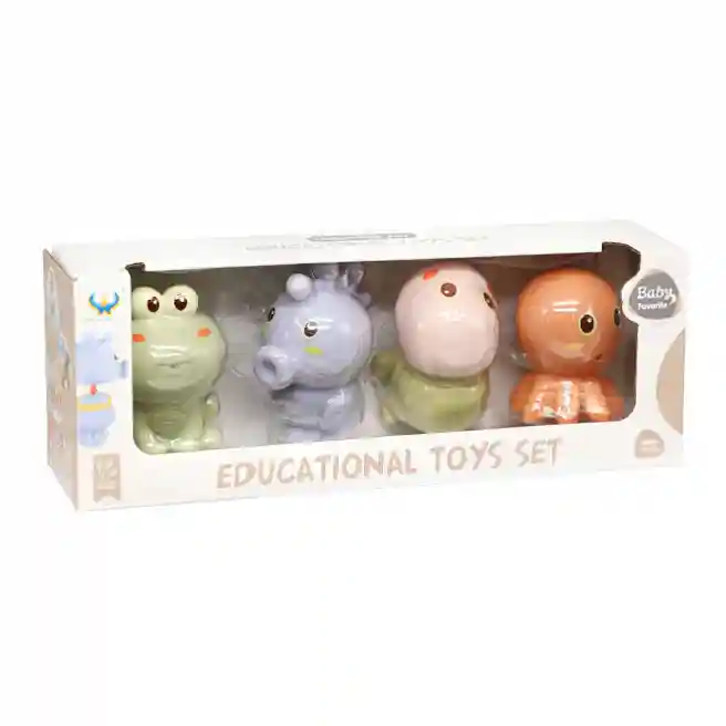 Игровой набор "Забавные зверюшки" 4 шт, код 1043D