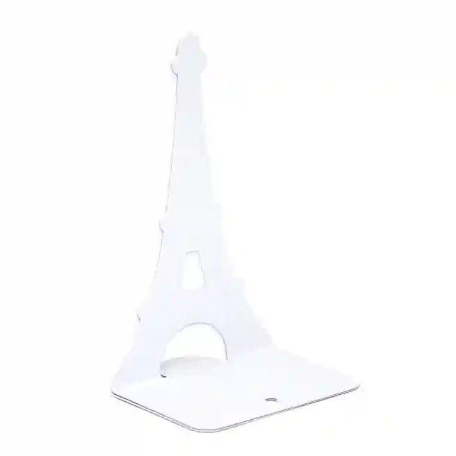 Suport metalic pentru cărți Turnul Eiffel, Alb