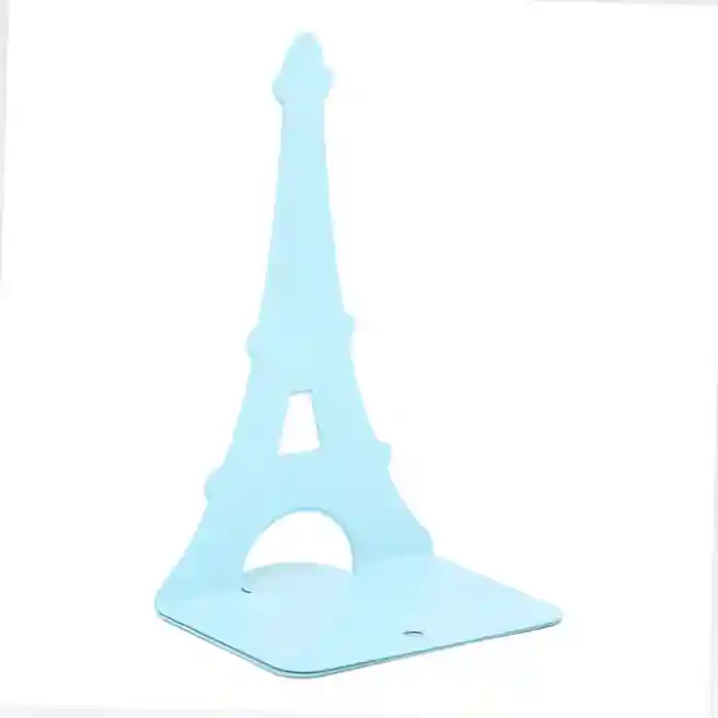 Suport metalic pentru cărți Turnul Eiffel, Albastru deschis