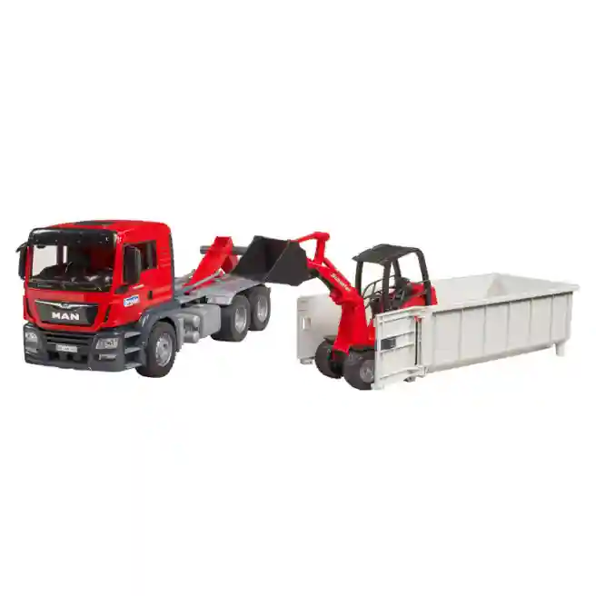 Camion MAN TGS cu container și încărcător Schäffer, cod 53995
