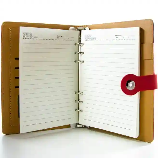 Agenda organizator cu bloc detasabil, A5, 2543 ROSU