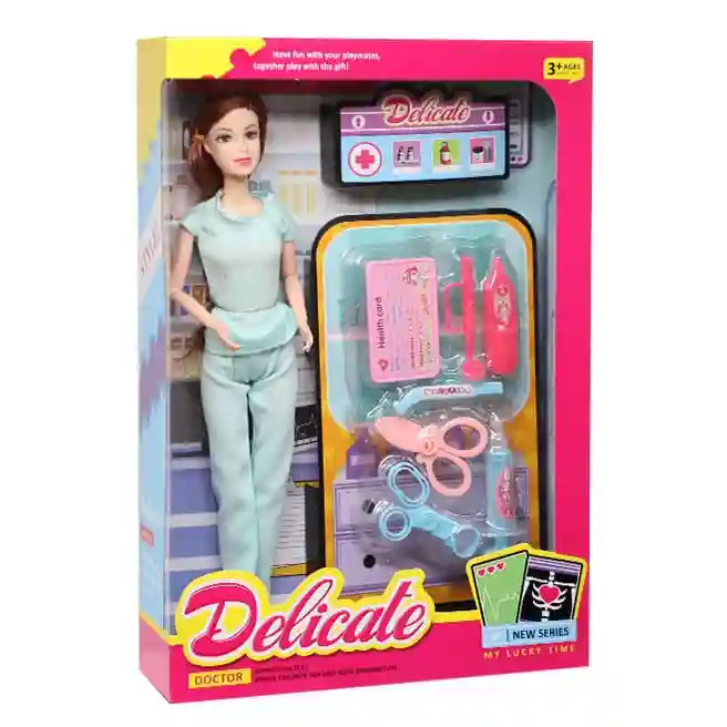 Păpușa „Farmacist”, 29 cm, în formă turcoaz, cod 880294
