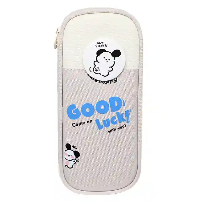 Школьный Пенал Good Luck, бежевый