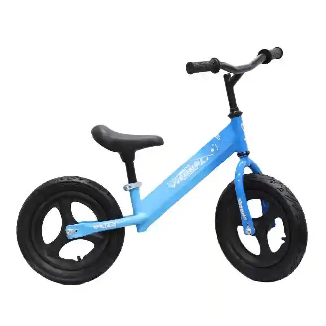Bicicletă fără pedale cu ghidon negru, albastru, cod 1190D