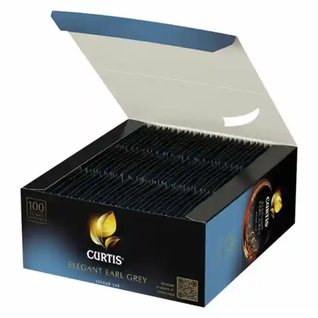 Чай CURTIS Elegant Earl Grey классический черный с бергамотом 100 пакетиков