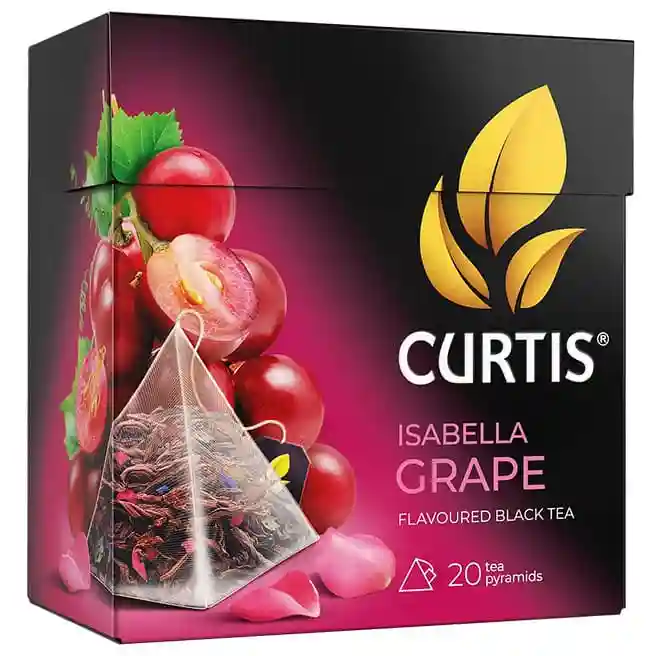 Чай Curtis Isabella Grape 20 пирамид (Черный чай с изысканным ароматом красного винограда "изабелла")