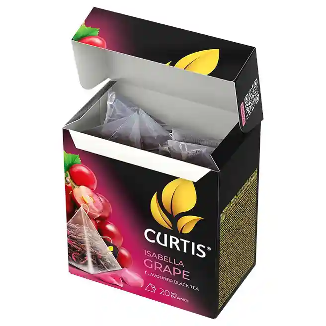 Чай Curtis Isabella Grape 20 пирамид (Черный чай с изысканным ароматом красного винограда "изабелла")
