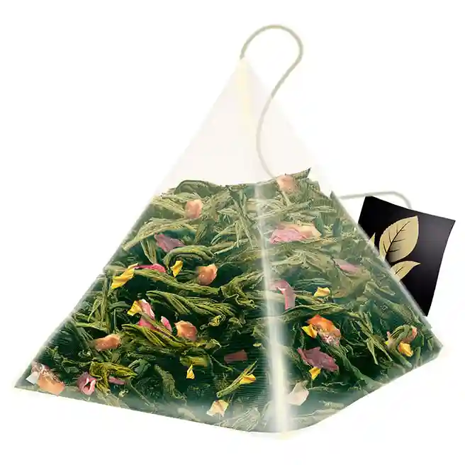 Чай Curtis Delicate Mango 20 пирамид (Зеленый чай с нежным ароматом манго и цветов, экзотическими нотами)