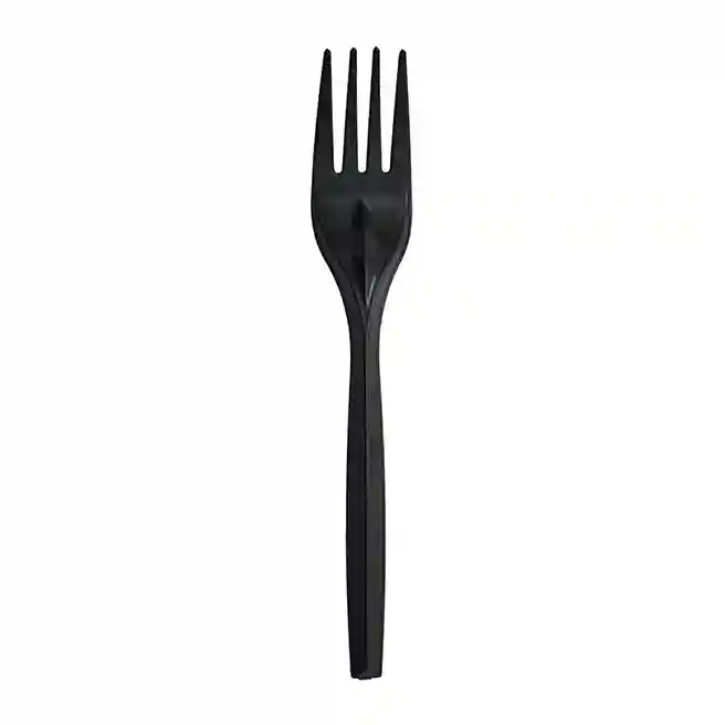 Furculițe biodegradabile negre (100 buc)