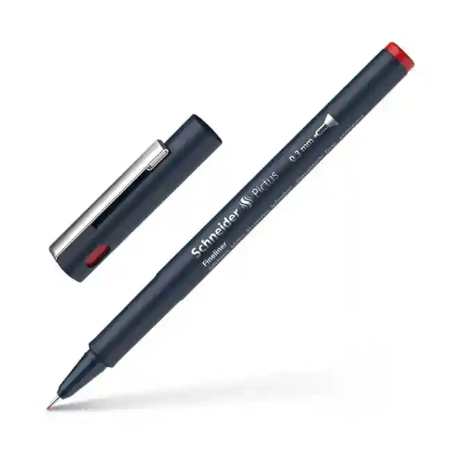 Ручка капиллярная Schneider Pictus, красный 0,3 мм