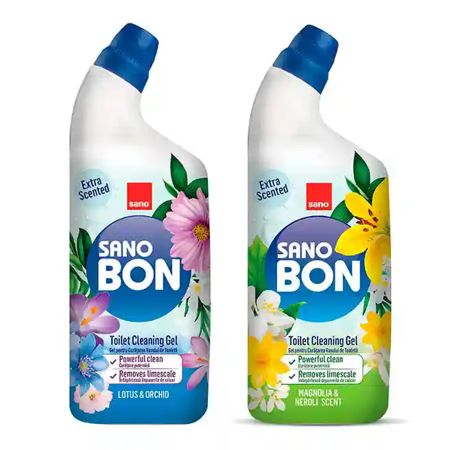 Soluție pentru curățarea tartrului de pe vasul de toaletă Sanobon Lotus and Orchid (750 ml)