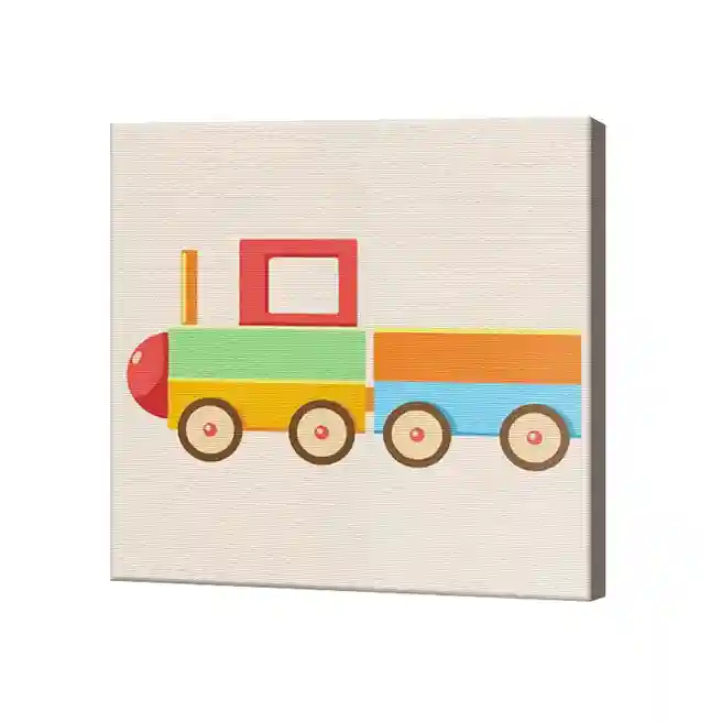 Trenuț, 20x20 cm, pictură pe numere