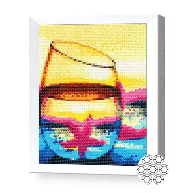 Steaua de mare, 20x30 cm, mozaic cu diamante
