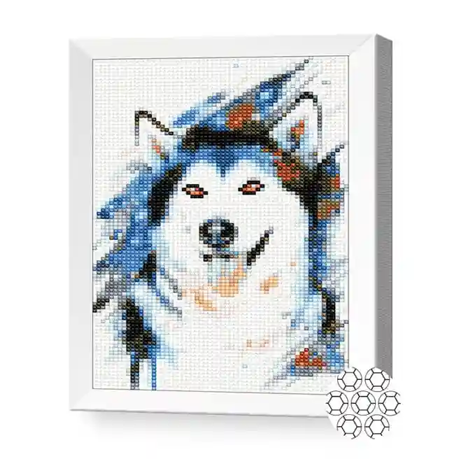 Хаски, 20x30 см, алмазная мозаика