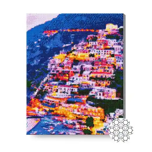 Positano, Italia, 40x50 cm, mozaic cu diamante