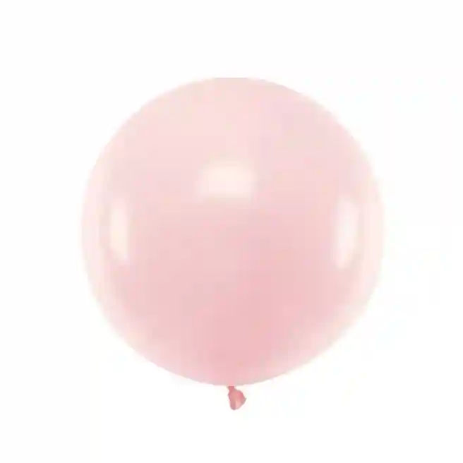Balon rotund din latex, 60 cm, roz pal pastel