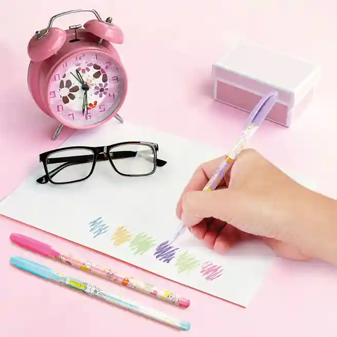 Set de pixuri gel ArtSpace "Iepuraș" 6 buc., 6 culori, 1,0 mm, pastel