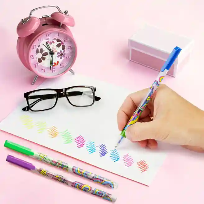 Set de pixuri cu gel ArtSpace „Wonderland”, 10 buc., 10 culori, 1,0 mm, neon