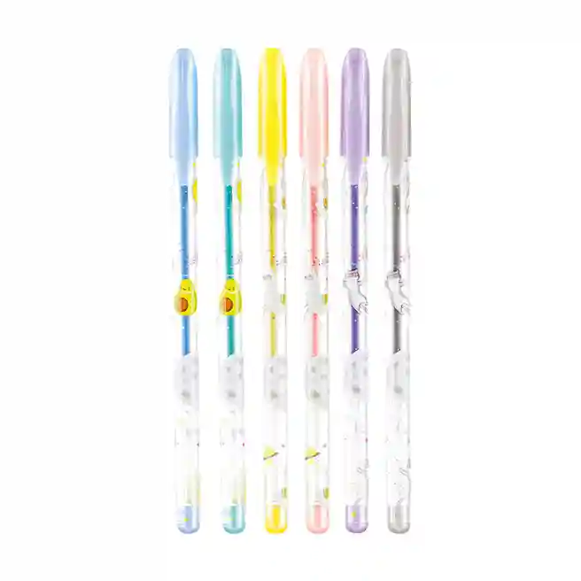 Set de pixuri gel ArtSpace "Aventuri spațiale" 6 culori, 1,0 mm, metalice