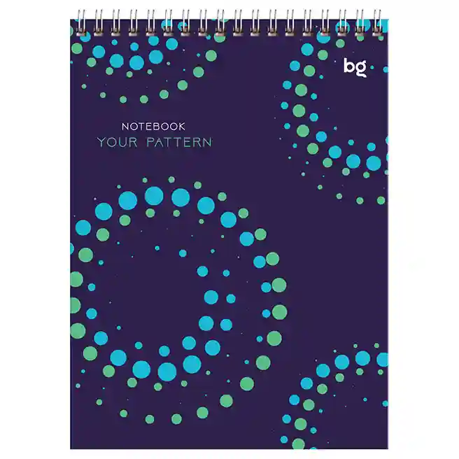 Blocnotes A5 40 foi pătrățele cu spiră BG "Your pattern"