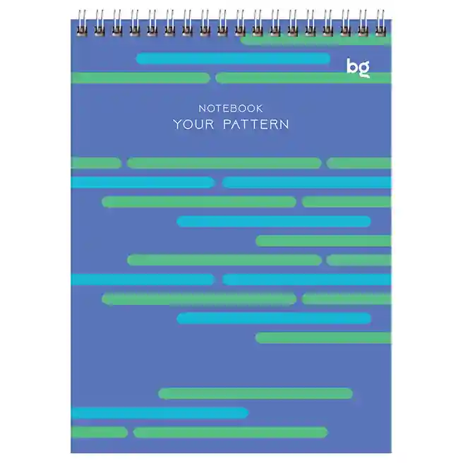 Blocnotes A5 40 foi pătrățele cu spiră BG "Your pattern"