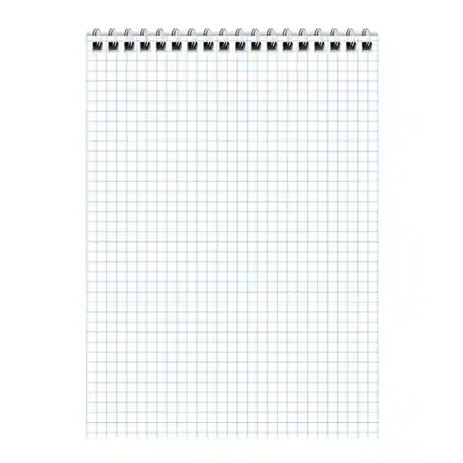 Blocnotes A5 40 foi pătrățele cu spiră BG "Your pattern"