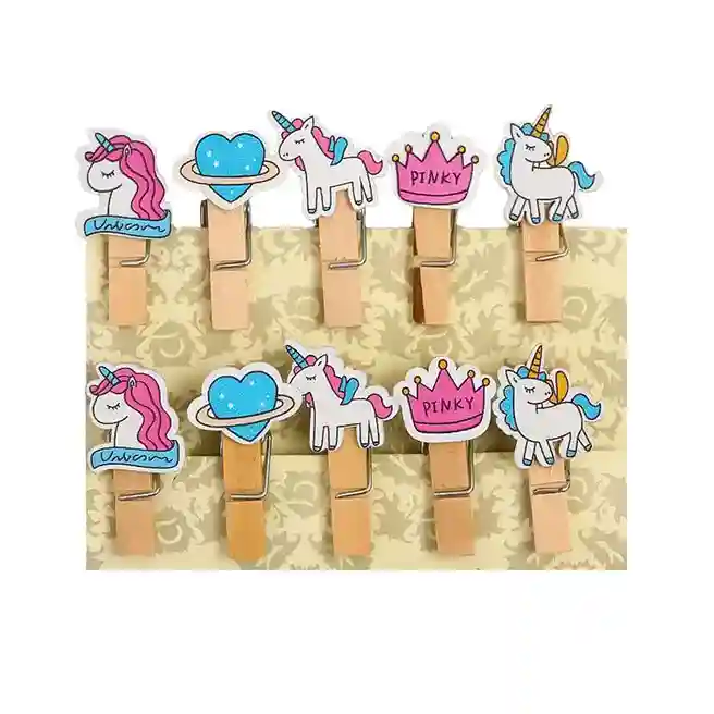 Set de cleștișoare decorative, Pentru fetițe, roz, 2.5 cm