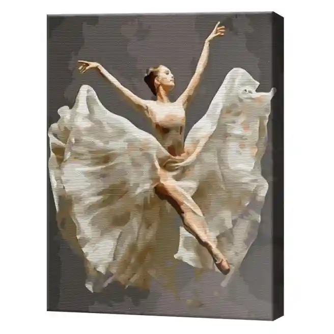 Grația balerinei, 40х50 cm, pictură pe numere