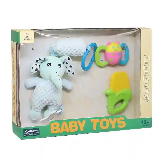 Zornăitor Elefant cu 2 dentiții, cod 902097