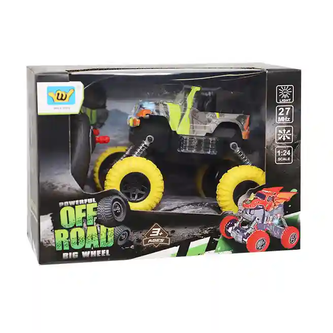 Mașină monster truck "Graffiti" 1:24 cu telecomandă, galben, cod 902512