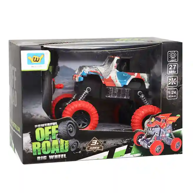 Mașină monster truck "Graffiti" 1:24 cu telecomandă, roșu, cod 902513