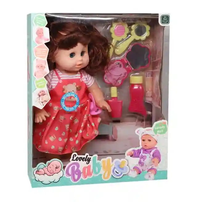 Păpușă Interactivă "Micuța Mea Prietenă", rochie roșie, cod 902511