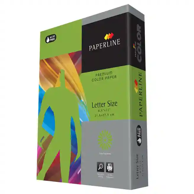 Бумага цветная A4 Paperline PAROT, 80 гр., интенсив, зеленая
