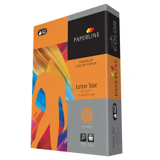 Бумага цветная A4 Paperline SAFRON, 80 гр., интенсив, оранжевая