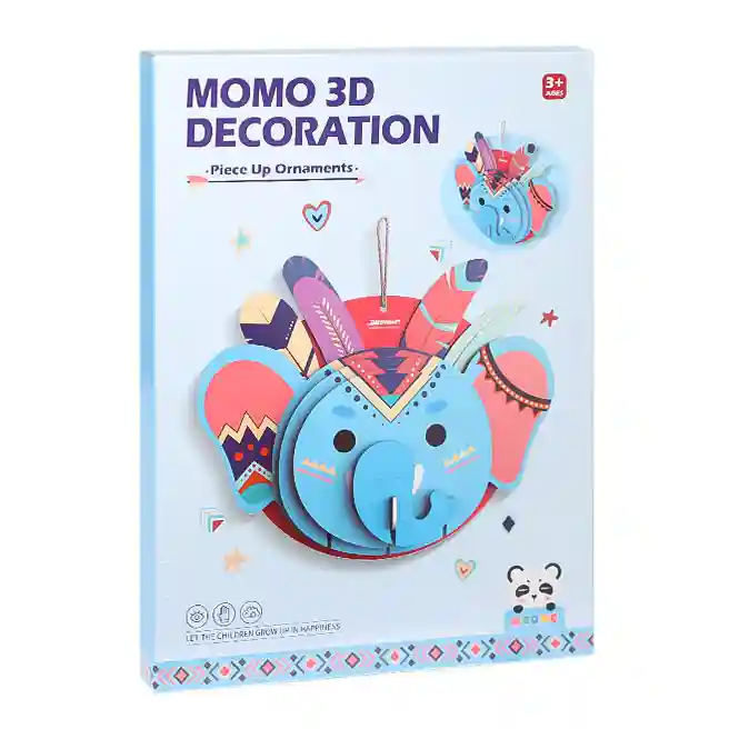 Набор для создания 3D-декора из картона, Слон, 31 см, код 843006