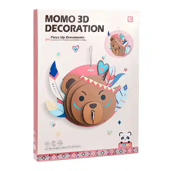 Набор для создания 3D-декора из картона, Медведь, 31 см, код 843007