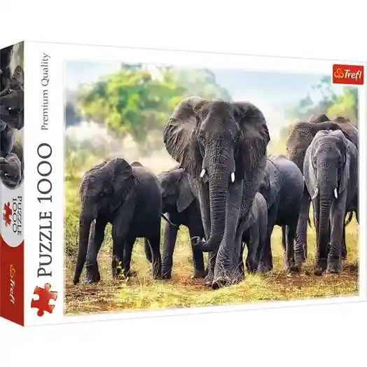 TF Пазлы "1000" - "African elephants", код 40519