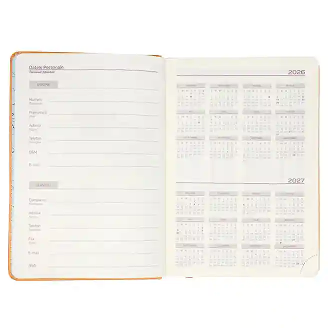 Agendă А5 2026 IDEE Standart "Safety Orange"