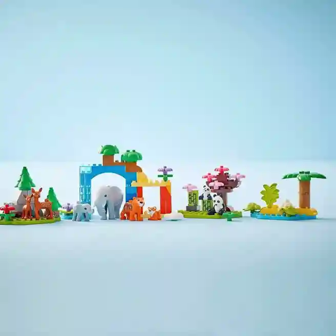 Constructor LEGO DUPLO Familii de animale sălbatice: 3 în 1, art. 10446