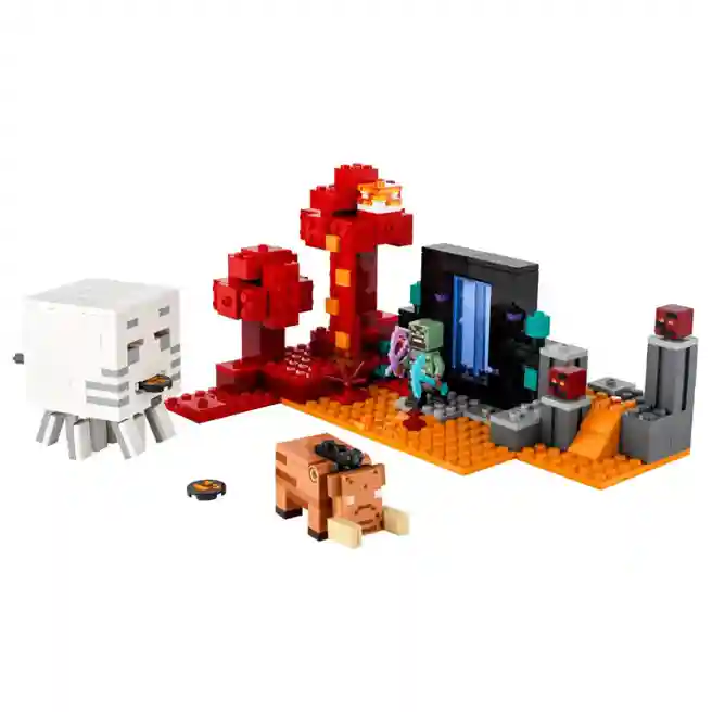 Constructor LEGO Minecraft Ambuscadă la Portalul Nether, art. 21255