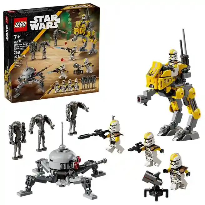 Конструктор LEGO Star Wars Боевой набор клонов 327-го звёздного корпуса, арт. 75431