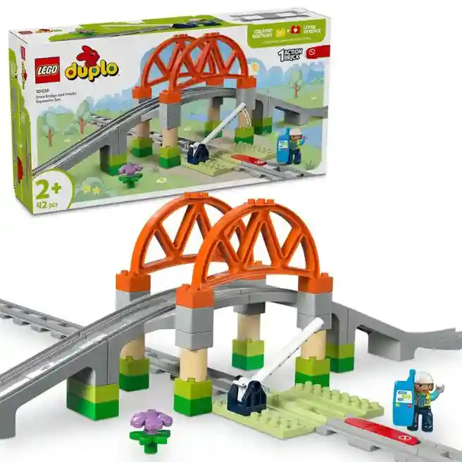 Constructor LEGO DUPLO Supliment Pod și șine feroviare, art. 10426