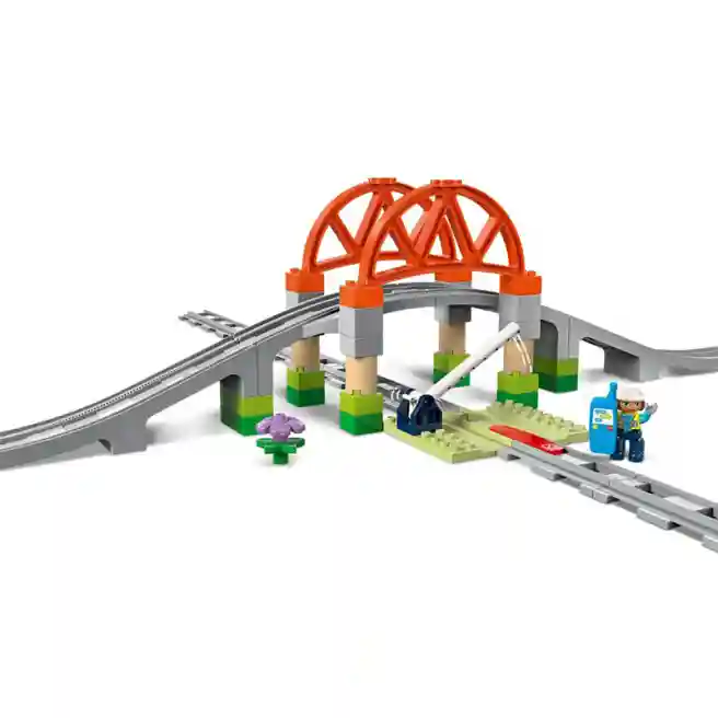 Constructor LEGO DUPLO Supliment Pod și șine feroviare, art. 10426
