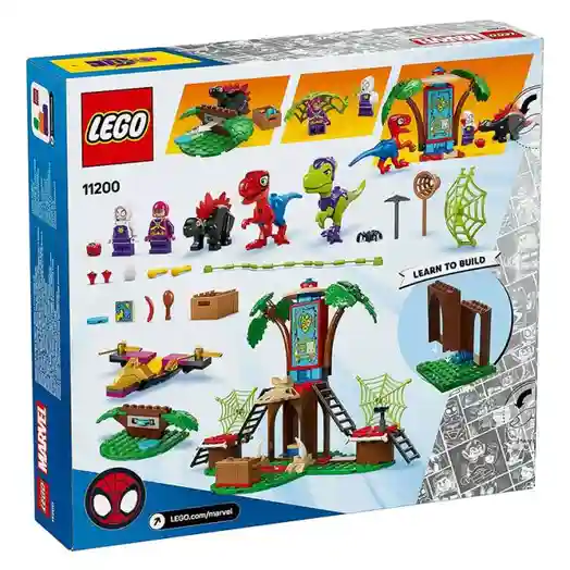 Конструктор LEGO Marvel Битва Рапторов Спайди и Гобби в штаб-квартире Дом на дереве, арт. 11200