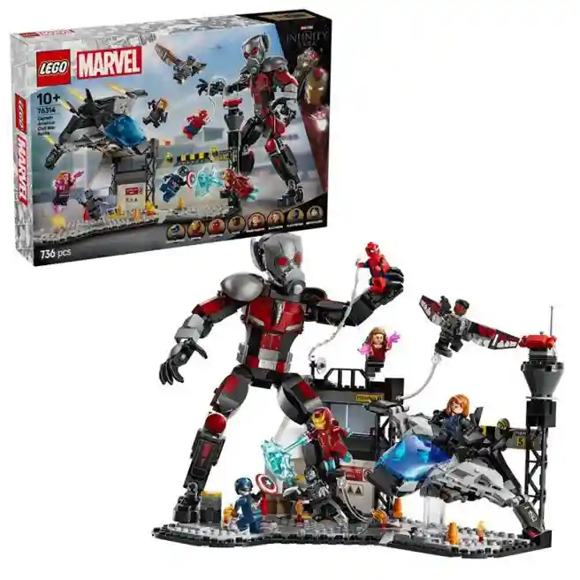 Constructor LEGO Marvel Captain America: Civil War Battle, art. 76314
