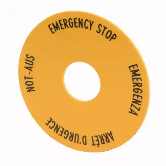 M22-XAK1 Eticheta pt oprire de urgenta