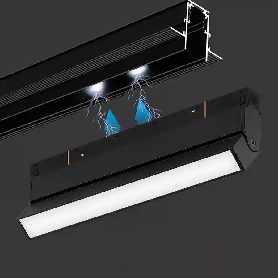 Corp iluminat LED directionat pe sina 24W 4000K Black 2ALGD2204CA-24W